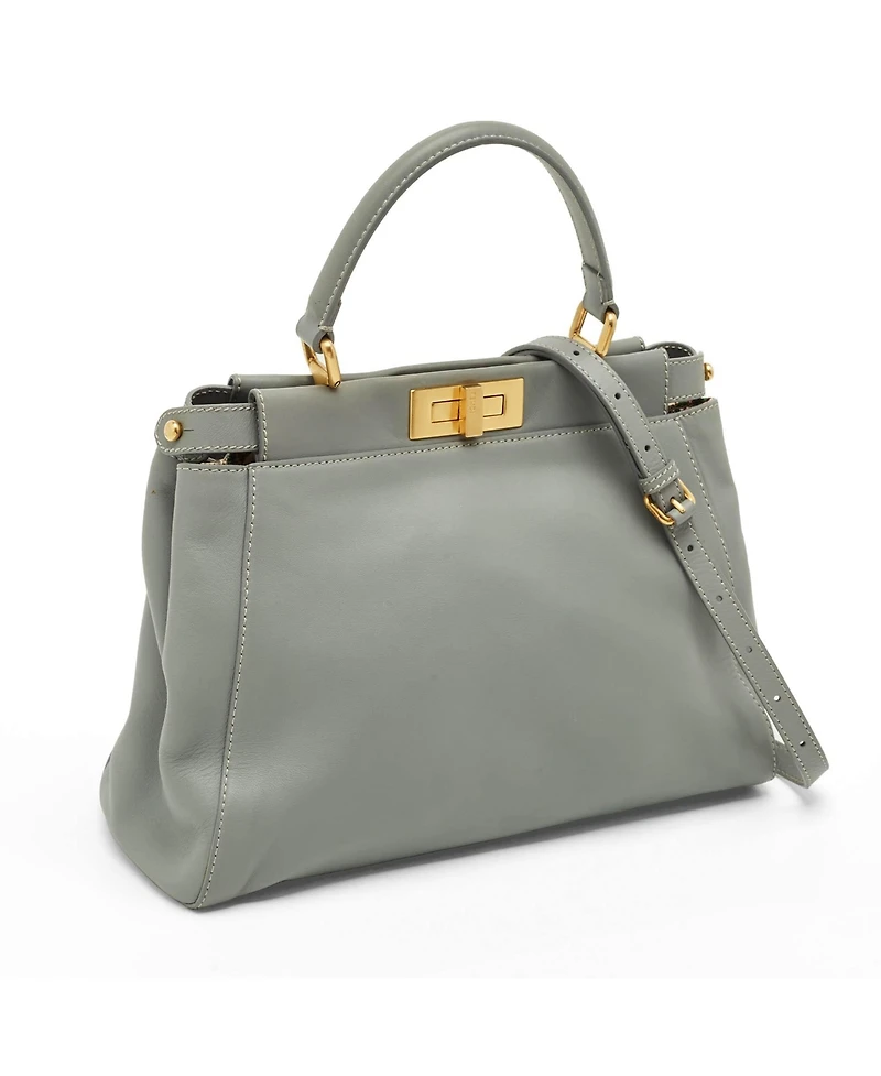 Pre-Owned Fendi Women's Peekaboo Medium Leather Top Handle Satchel