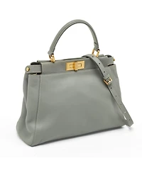 Pre-Owned Fendi Women's Peekaboo Medium Leather Top Handle Satchel