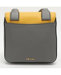 Pre-Owned Prada Saffiano Leather Color Flap Crossbody Bag