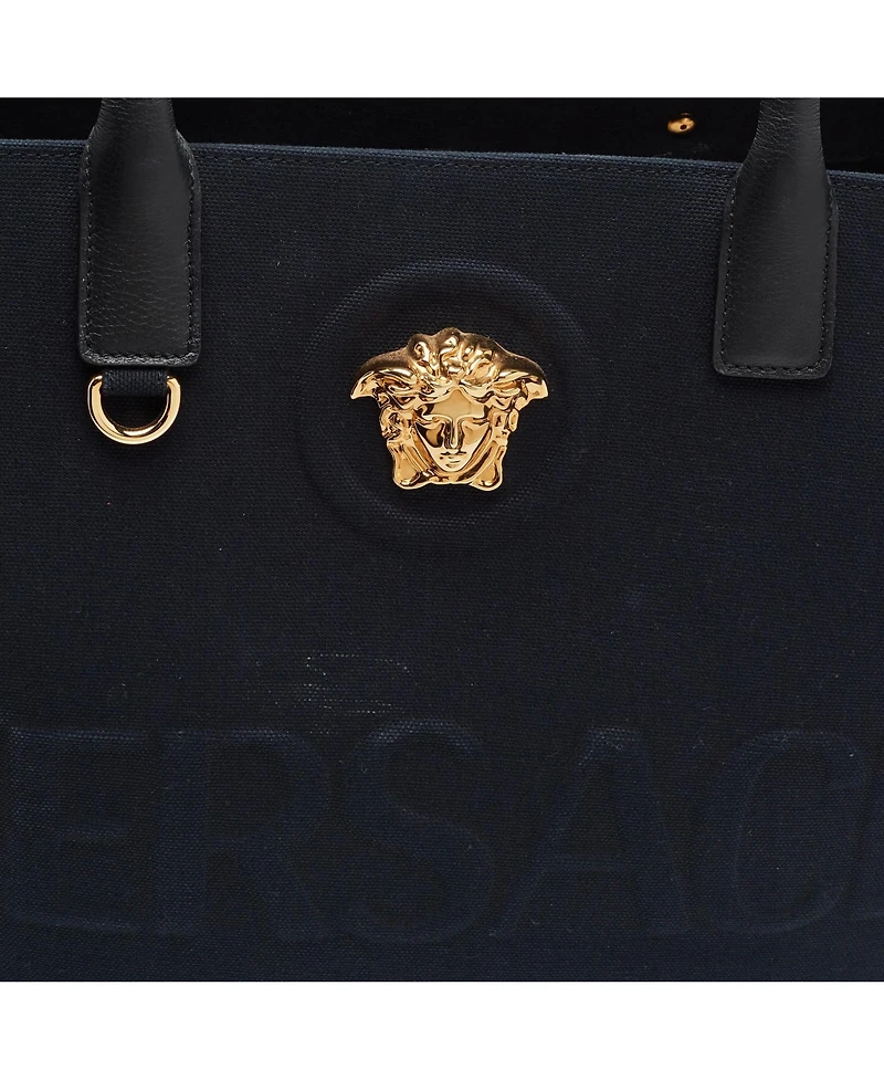 Pre-Owned Versace Women's La Medusa Large Canvas Tote Bag