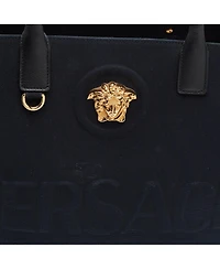 Pre-Owned Versace Women's La Medusa Large Canvas Tote Bag