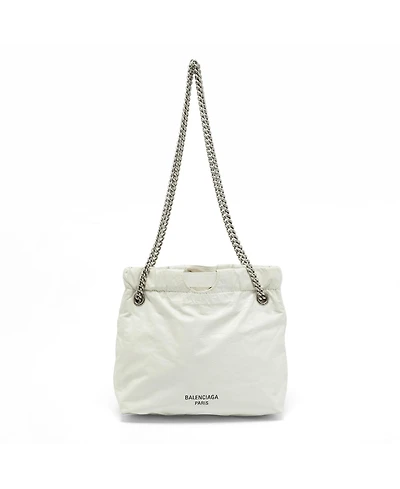 Pre-Owned Balenciaga Women's Crushed Leather Chain Shoulder Bag
