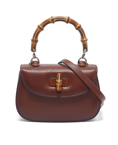 Pre-Owned Gucci women's Bree Gg Canvas and Leather Crossbody Bag