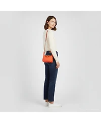 Pre-Owned Hermes Women's Lindy Mini Finish Rose Texas Taurillon Clemence Leather Shoulder Bag