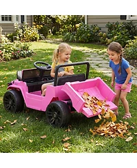 Gymax Licensed Toyota Ride-On Truck with Parent Remote Control, Electric Dump Bed & Spring Suspension, 66 lb Capacity, Ages 3-8