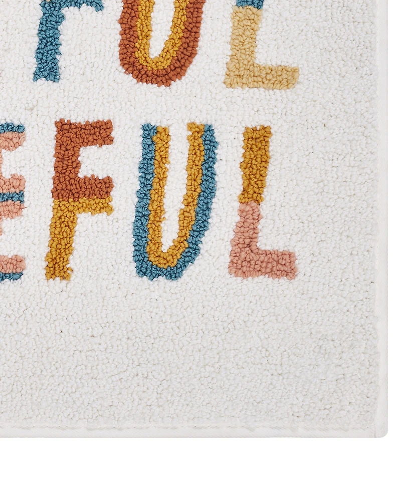 Hallmark Thankful Grateful Microfiber Bath Rug, 20" x 30"