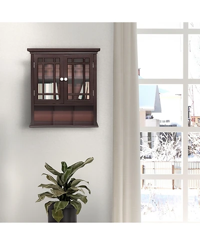 Teamson Home Neal Removable Wall Cabinet with 2 Doors and 1 Shelf