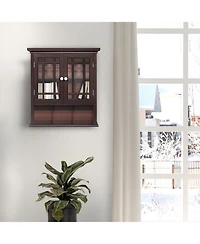 Teamson Home Neal Removable Wall Cabinet with 2 Doors and 1 Shelf