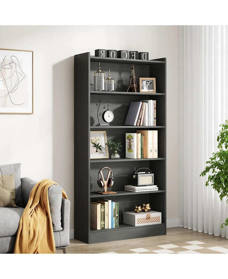 Tribesigns 71-inch Tall Bookcase, Modern 6-Tier Library Bookshelf with Storage Shelves for Bedroom Living Room