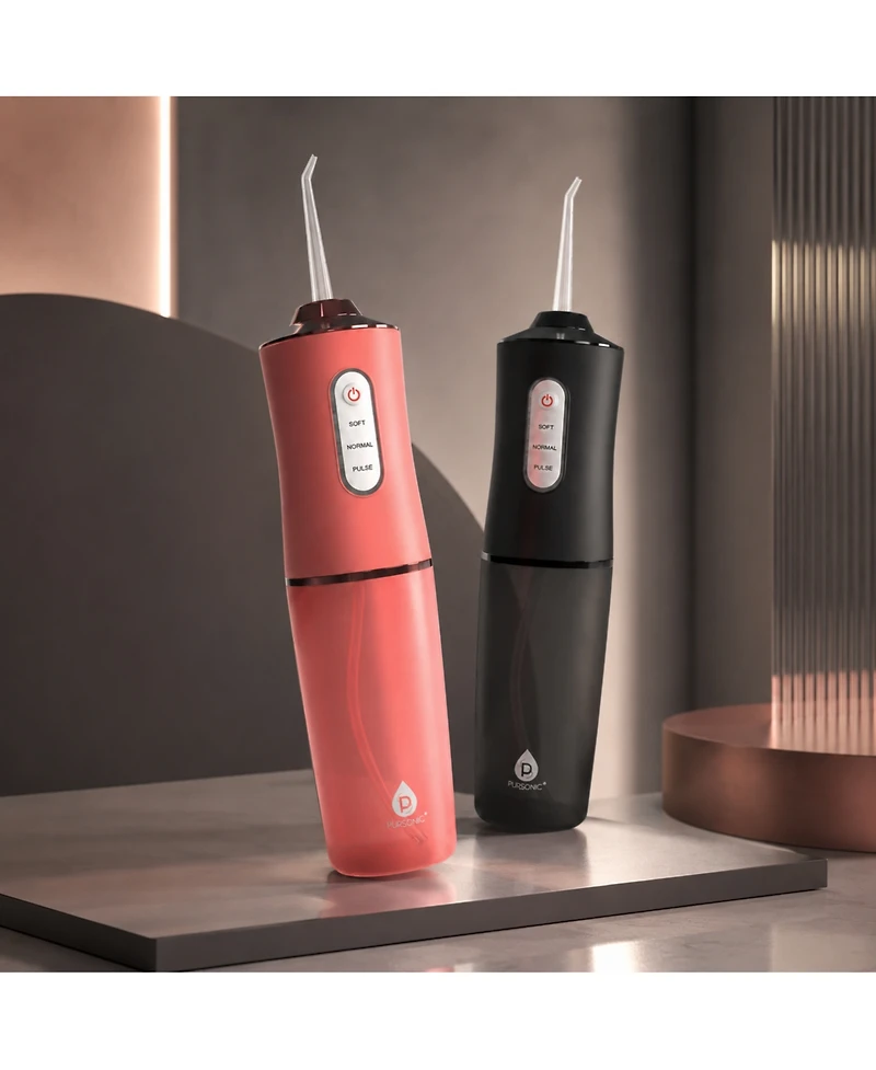 Him s and Her s – Pursonic Usb Rechargeable Water Flossers (Black & Pink)