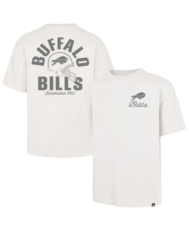 '47 Brand Men's Buffalo Bills Heater Crewneck Heavyweight Cotton T-Shirt