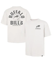 '47 Brand Men's Buffalo Bills Heater Crewneck Heavyweight Cotton T-Shirt