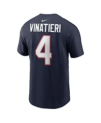 Nike Men's New England Patriots Adam Vinatieri Retired Name & Number 100% Cotton T-Shirt