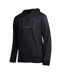 Champion Men's Black Miami Hurricanes Tonal All-Star Long Sleeve Hooded Sweatshirt