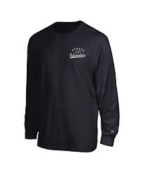 Champion Men's Purdue Boilermakers Screen-Print Long-Sleeve Crewneck T-Shirt