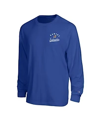Champion Men's Royal Kansas Jayhawks Laminated All-Star Long Sleeve T-Shirt