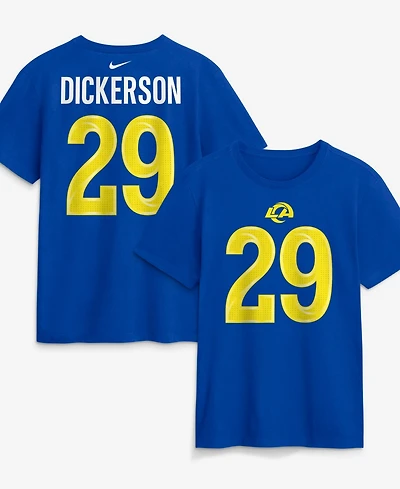 Nike Men's Eric Dickerson Los Angeles Rams Screen-Printed T-Shirt