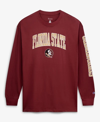 Champion Men's Garnet Florida State Seminoles Big Tall Arch Over Logo Long Sleeve T-Shirt
