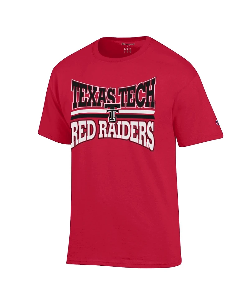 Champion Men's Texas Tech Red Raiders Team Zoom Classic-Fit Crewneck T-Shirt