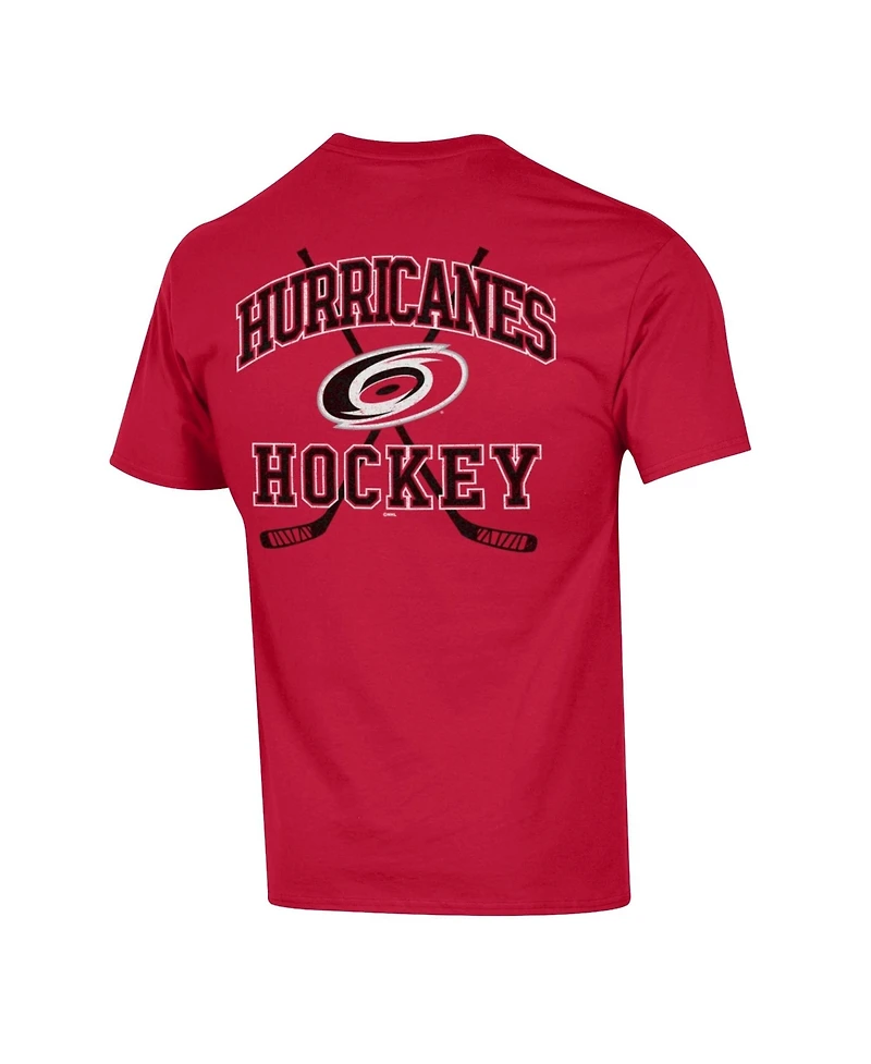 Champion Men's Red Carolina Hurricanes Stick With It Jersey T-Shirt