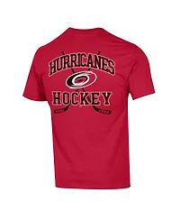 Champion Men's Red Carolina Hurricanes Stick With It Jersey T-Shirt