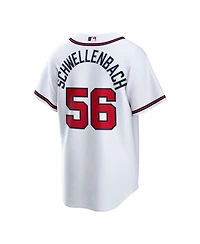Nike Men's Atlanta Braves Spencer Schwellenbach V-Neck Replica Jersey