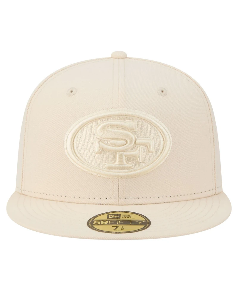 New Era Men's Cream San Francisco 49ers Color Pack 59FIFTY Fitted Hat