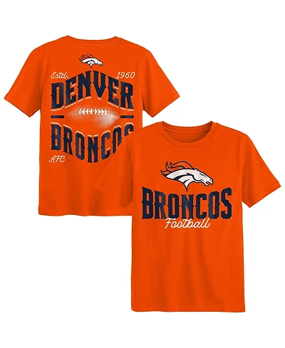 Outerstuff Toddler Boys' 2T-5T Denver Broncos Top Pick Distressed Crewneck T-Shirt