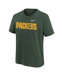 Nike Boys' 4-20 and Girls' 4-16 Green Bay Packers Crewneck Graphic T-Shirt