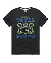 Homage Men's and Women's Seattle Seahawks Schedule Queen Relaxed-Fit T-Shirt