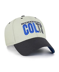 '47 Brand Men's Gray/Black Indianapolis Colts Half Block Text Mvp Adjustable Hat