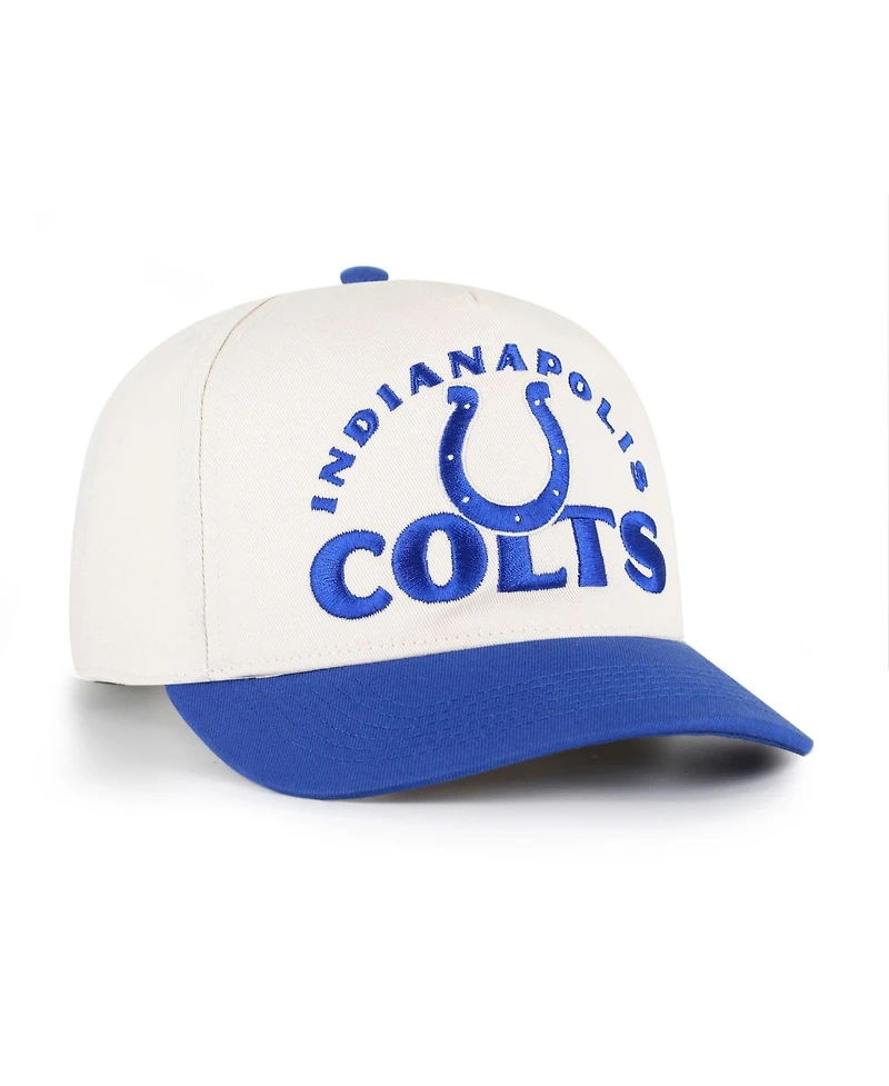 '47 Brand Indianapolis Colts Arcitext Hitch Five-Panel Garment-Washed Baseball Cap