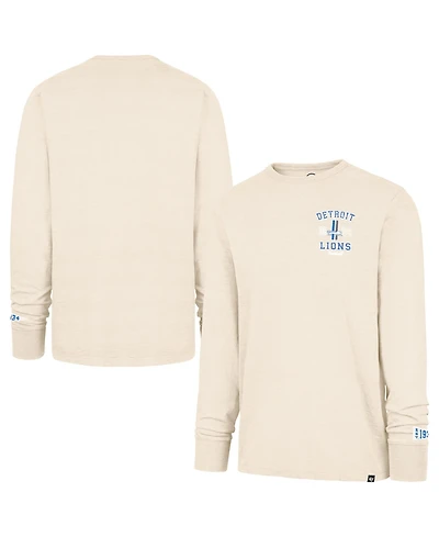 '47 Brand Men's Tan Detroit Lions Heavy Slub Long Sleeve T-Shirt