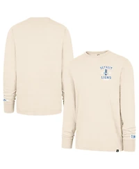 '47 Brand Men's Tan Detroit Lions Heavy Slub Long Sleeve T-Shirt