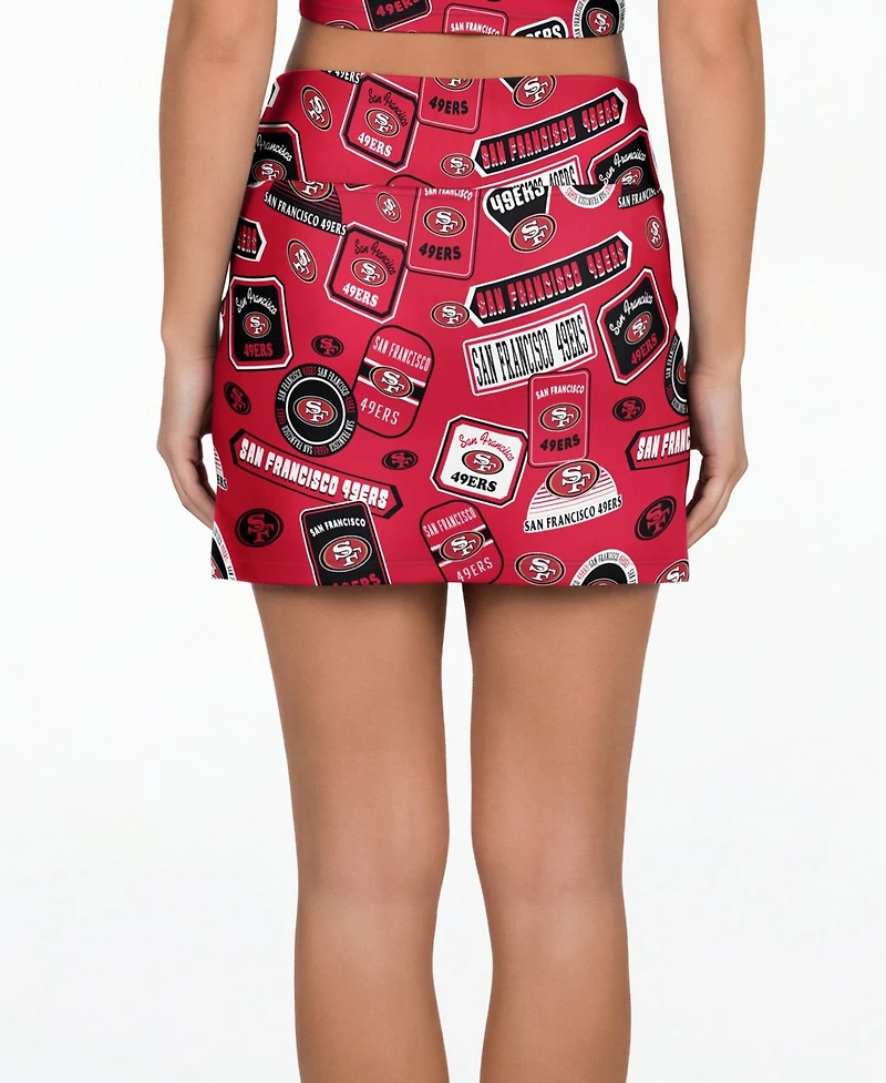 Concepts Sport Women's Scarlet San Francisco 49ers Grady Sleep Skort