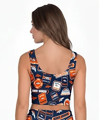 Concepts Sport Women's Denver Broncos Grady Wireless Allover Print Bralette