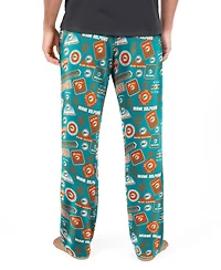 Concepts Sport Men's Miami Dolphins Throwback Logo Grady Relaxed-Fit Stretch Jersey-Knit Pants