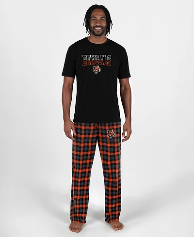 Concepts Sport Men's Black Cincinnati Bengals Highland Sleep Set