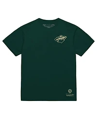Mitchell & Ness Men's Green Minnesota Wild Core Penalty Box 3.0 T-Shirt