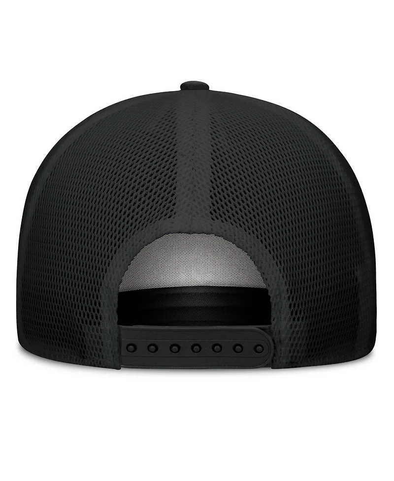 Fanatics Men's White/Black Juventus Clash A-Frame Trucker Adjustable Hat