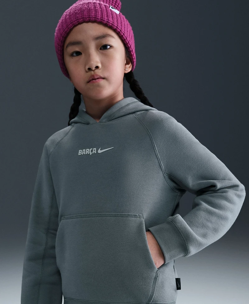 Nike Boys' 4-20 & Girls' 4-16 Air Raglan Hoodie Barcelona French Terry