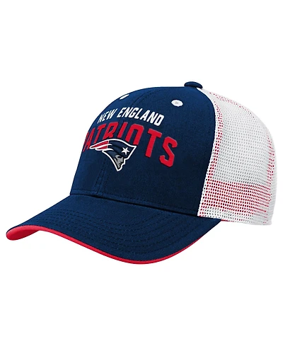 Outerstuff Kids' New England Patriots Core Lockup Trucker Structured-Fit Snapback Adjustable Hat