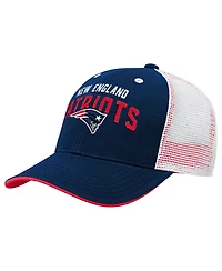 Outerstuff Kids' New England Patriots Core Lockup Trucker Structured-Fit Snapback Adjustable Hat