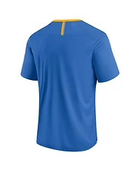 Fanatics Men's Los Angeles Chargers Defender Fade Slant Crewneck Short-Sleeve T-Shirt