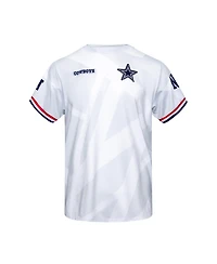Dallas Cowboys Merchandise Boys' & Girls' 4-16 America's Team Fashion Soccer Top Crewneck Embroidered Applique Graphics T-Shirt