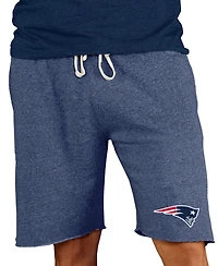 Concepts Sport Men's New England Patriots Mainstream Heathered Terry Shorts, 9" Inseam