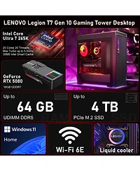 Lenovo Legion Rtx 5080 Gaming Liquid-Cooled Desktop