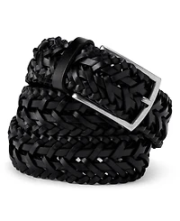 Lands' End Big & Tall Leather Braid Belt