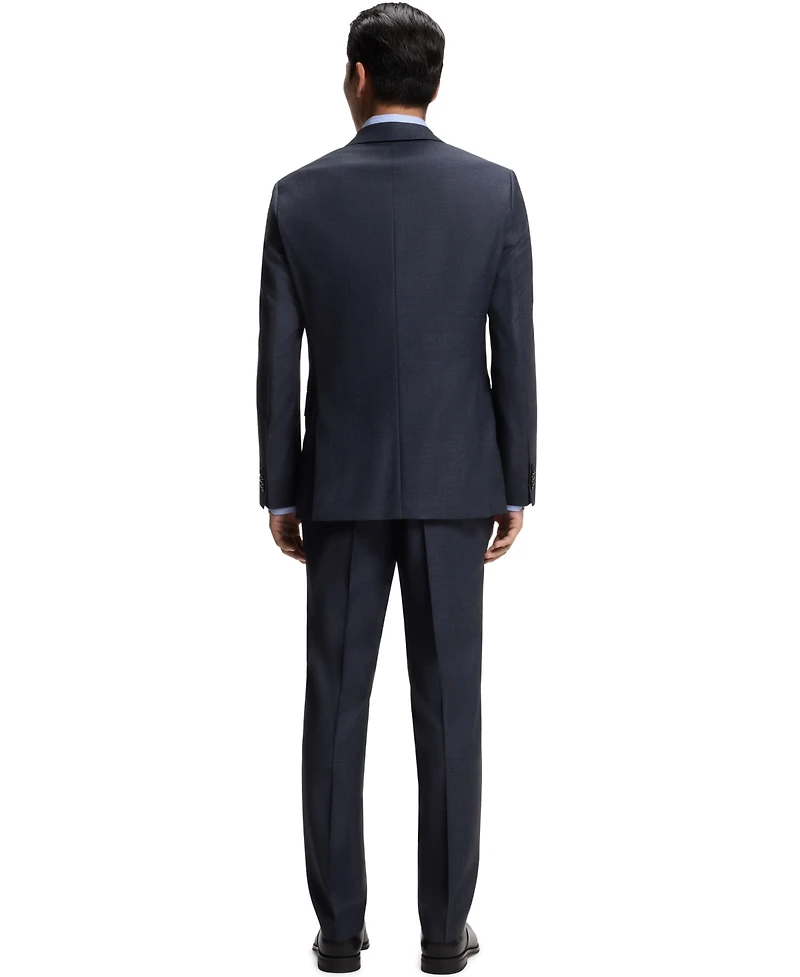 Boss by Hugo Men's Patterned Stretch Wool Two-Piece Slim-Fit Suit