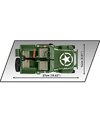 Cobi Wwii Willys Mb 1207-Piece Building Set, Ages 11+